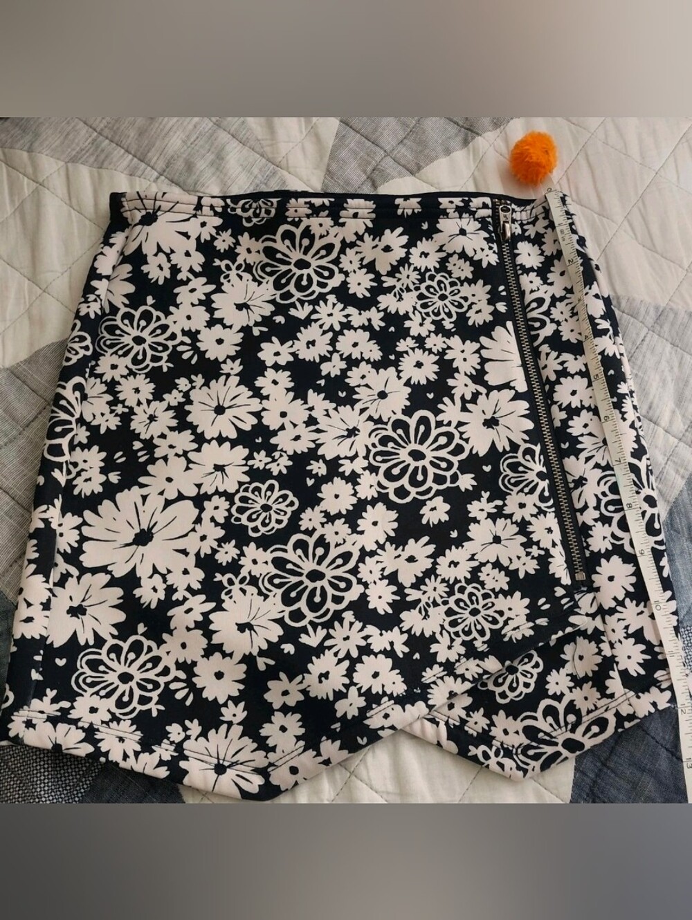 abercrombie kids Blue and White Floral Skort
